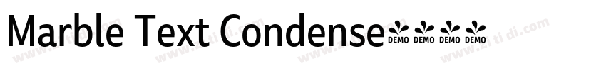 Marble Text Condense字体转换